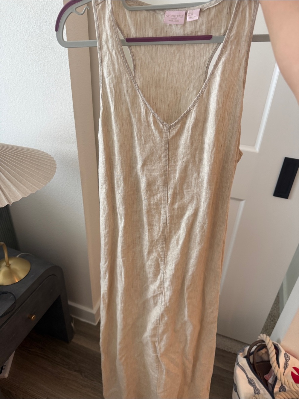 St. Tropez Beige/Cream Maxi Dress